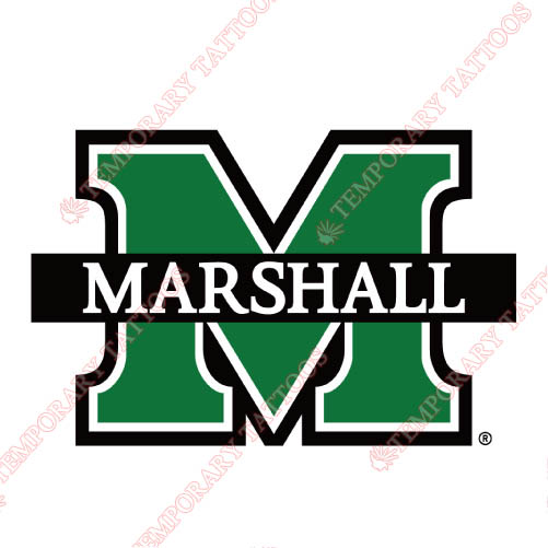 Marshall Thundering Herd Customize Temporary Tattoos Stickers NO.4979